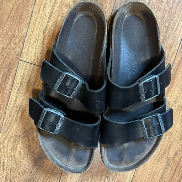 Birkenstock ladies Brown Buckle Sandals size 9 - Picture 1 of 7